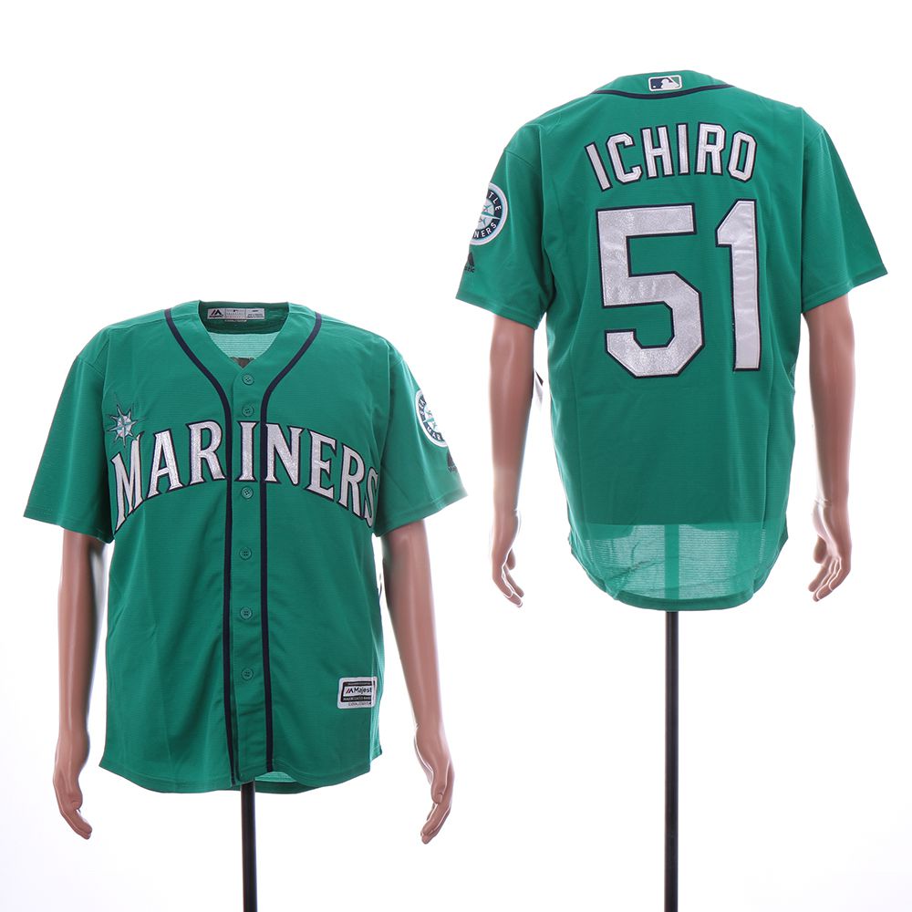 Men Seattle Mariners #51 Ichiro Green Game MLB Jersey->cincinnati reds->MLB Jersey